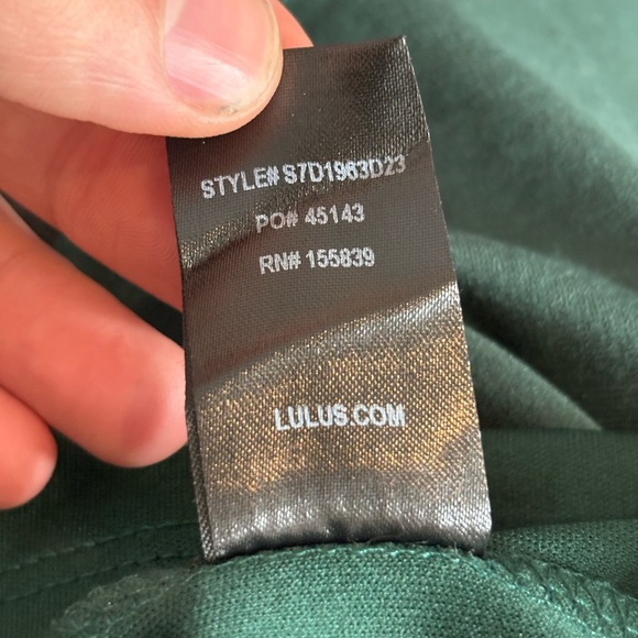 Lulus Green A Line Mini Backless Prom Event Hoco Skater Dress Size Small - Picture 13 of 15